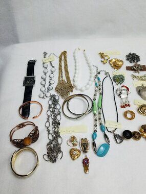Mixed Costume Jewelry Lot Vintage Modern Craft 2 lb